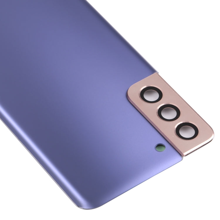 Tapa Trasera de la Batería con la cubierta de la Lente de la Cámara para Samsung Galaxy S21 + 5G (Morado)