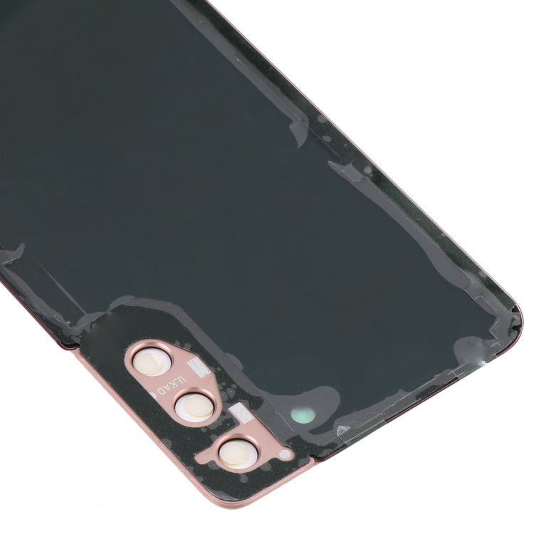 Coque arrière de batterie avec cache d'objectif d'appareil photo pour Samsung Galaxy S21+ 5G (rouge)