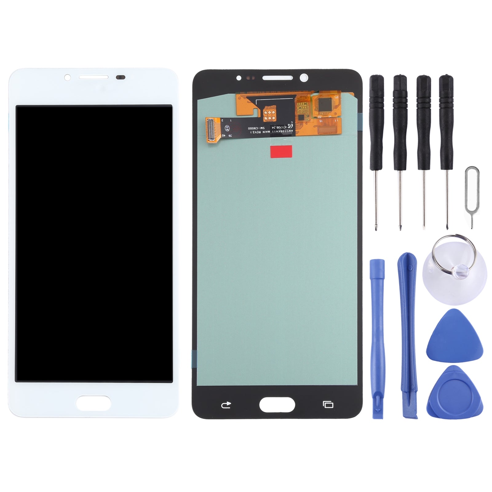 Pantalla LCD + Tactil Digitalizador Oled Samsung Galaxy C9 Pro C9000 C900 Blanco