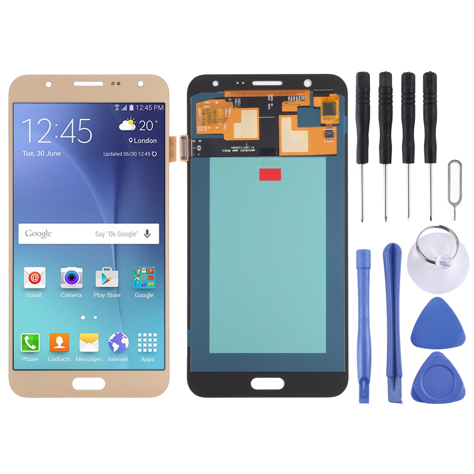 LCD Screen + Touch Digitizer Oled Samsung Galaxy J7 J700 Gold