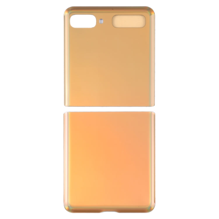 Back Glass Battery Cover for Samsung Galaxy Z Flip 4G SM-F700 (Gold)