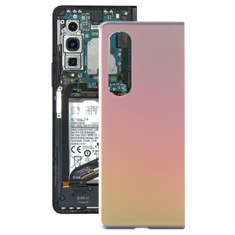 Couvercle de batterie arrière en verre pour Samsung Galaxy Z Fold 3 5G SM-F926B (Or)