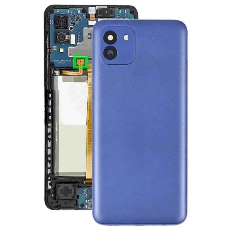 Cache Batterie Arrière pour Samsung Galaxy A03 SM-A035F (Bleu)