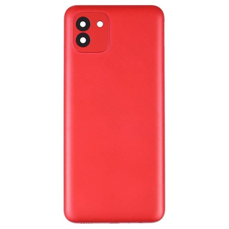 Cache batterie arrière pour Samsung Galaxy A03 SM-A035F (Rouge)