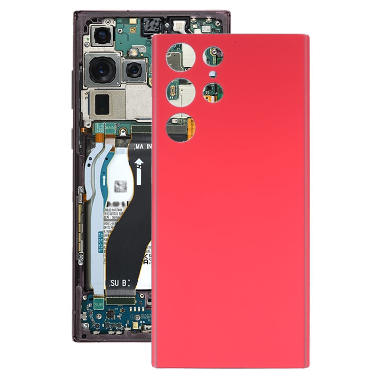 Tapa Trasera de la Batería para Samsung Galaxy S22 Ultra (Rojo)