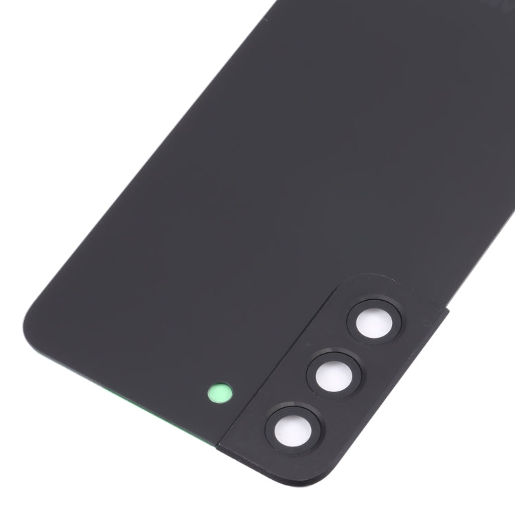 Couvercle arrière de batterie avec couvercle d'objectif d'appareil photo pour Samsung Galaxy S22 5G SM-S901B (Noir)