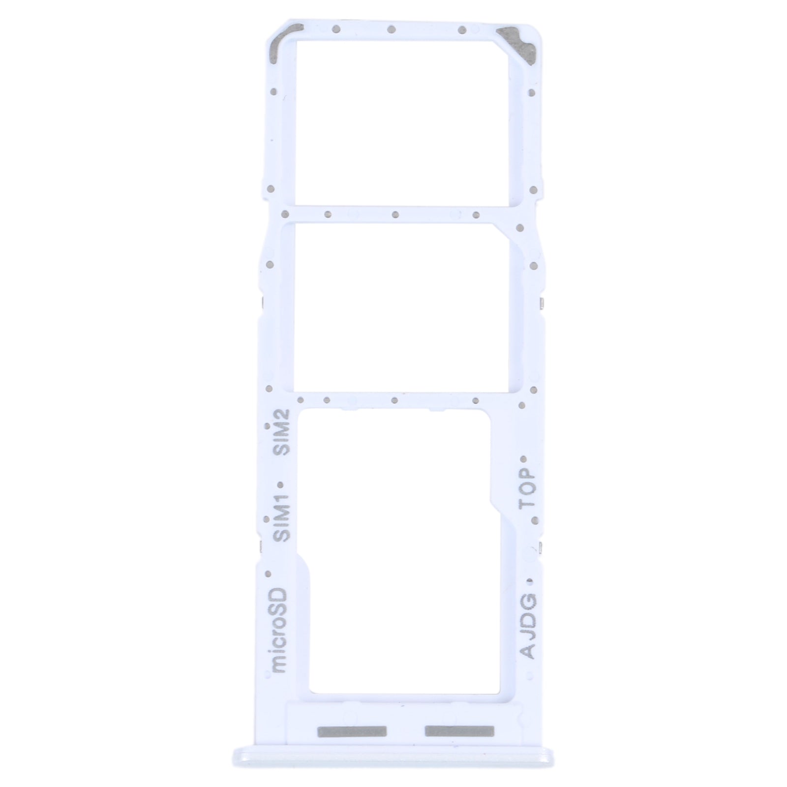 Plateau porte-carte SIM Micro SIM / Micro SD Samsung Galaxy A04s A047F Blanc