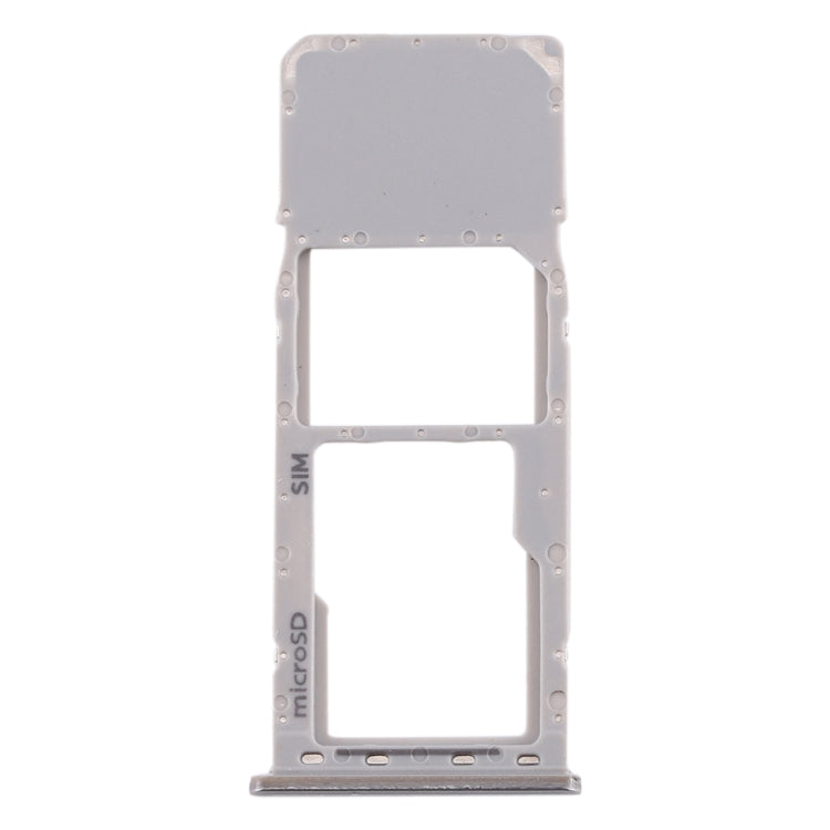 Plateau de carte SIM + plateau de carte Micro SD pour Samsung Galaxy A20 A30 A50 (Argent)