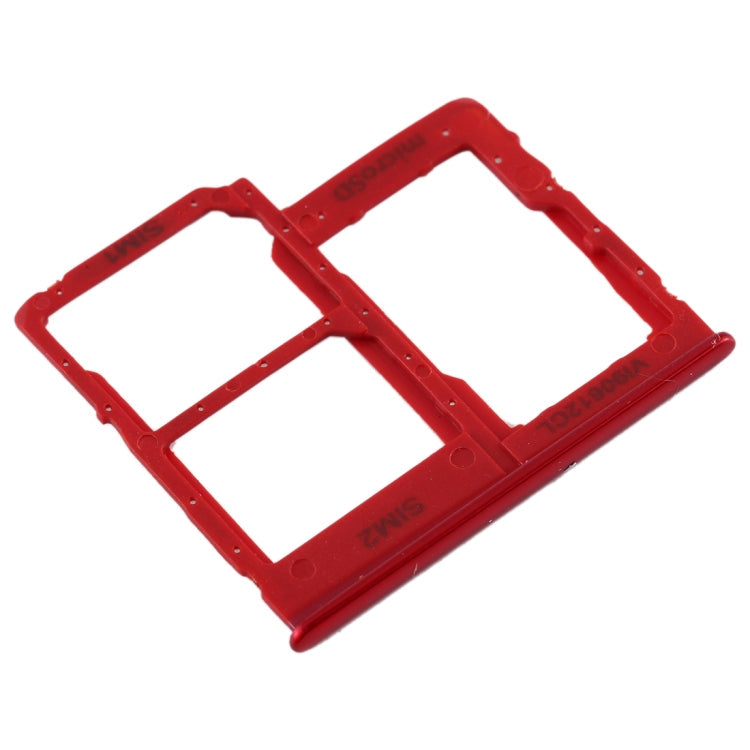 SIM Card Tray + Micro SD Card Tray for Samsung Galaxy A40 (Red)