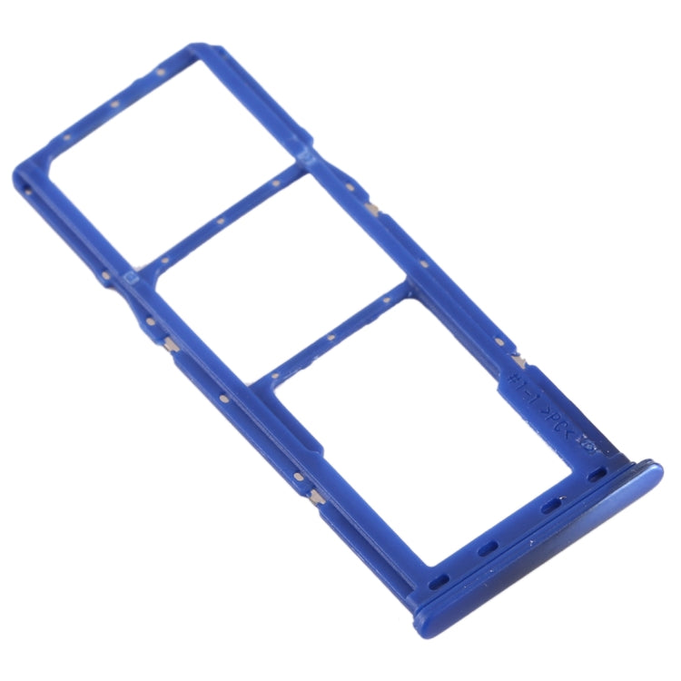 SIM Card Tray + Micro SD Card Tray for Samsung Galaxy A70 (Blue)