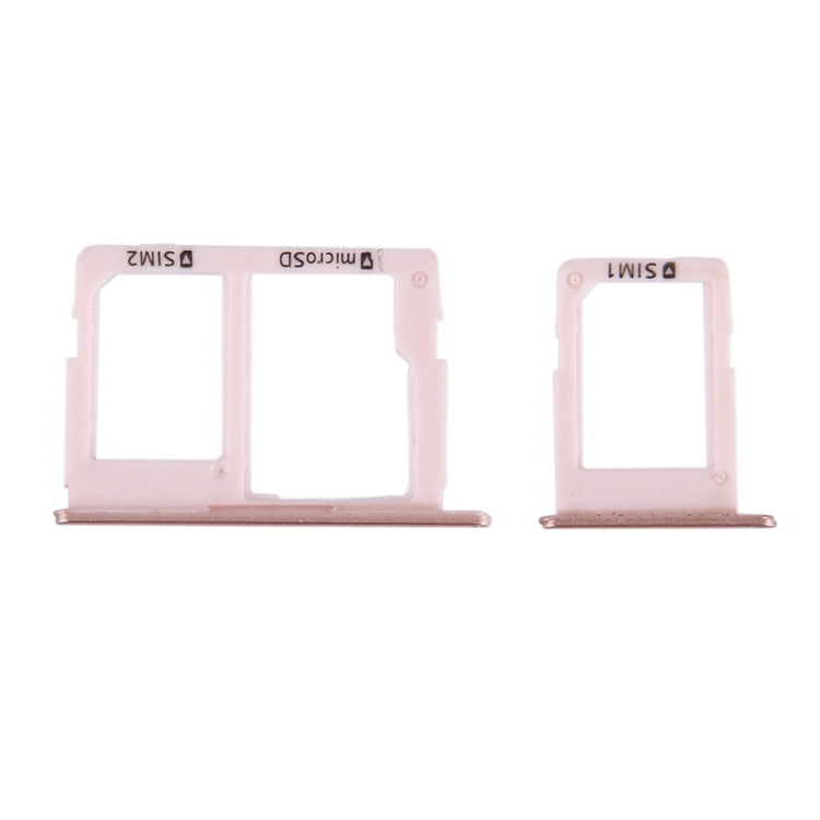 SIM Card Tray + Micro SD and SIM Card Tray for Samsung Galaxy J5 Prime / G570 J7 Prime / G610 (Rose Gold)