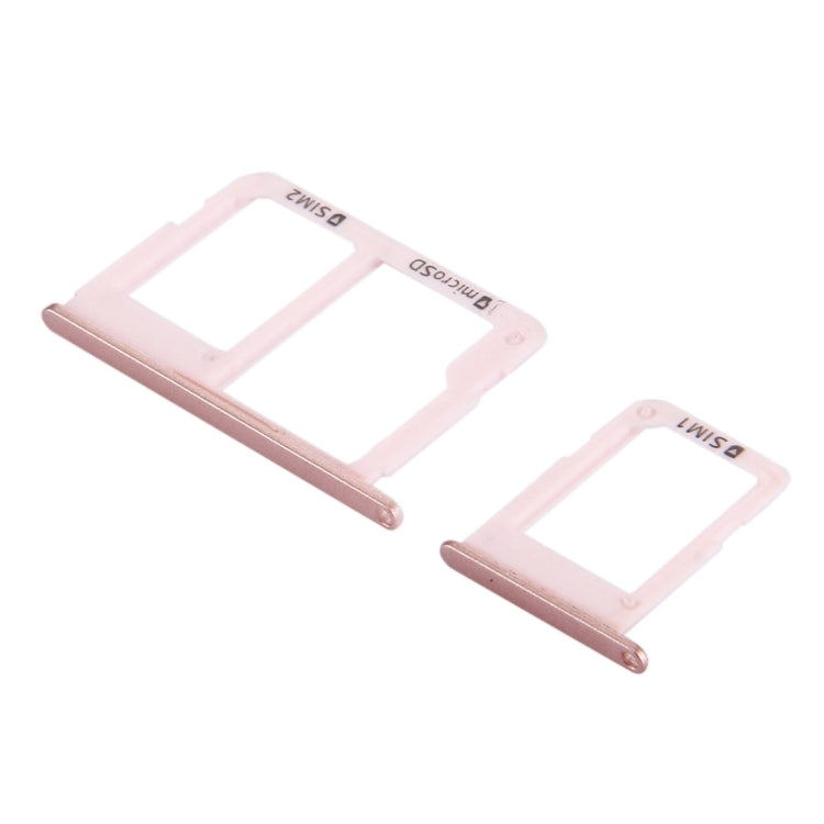 SIM Card Tray + Micro SD and SIM Card Tray for Samsung Galaxy J5 Prime / G570 J7 Prime / G610 (Rose Gold)