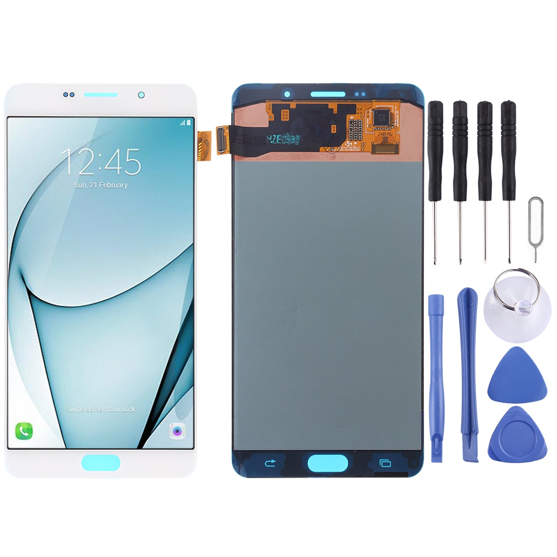 Ecran LCD + Vitre Tactile Samsung Galaxy A9 Pro (2016) A910F Blanc