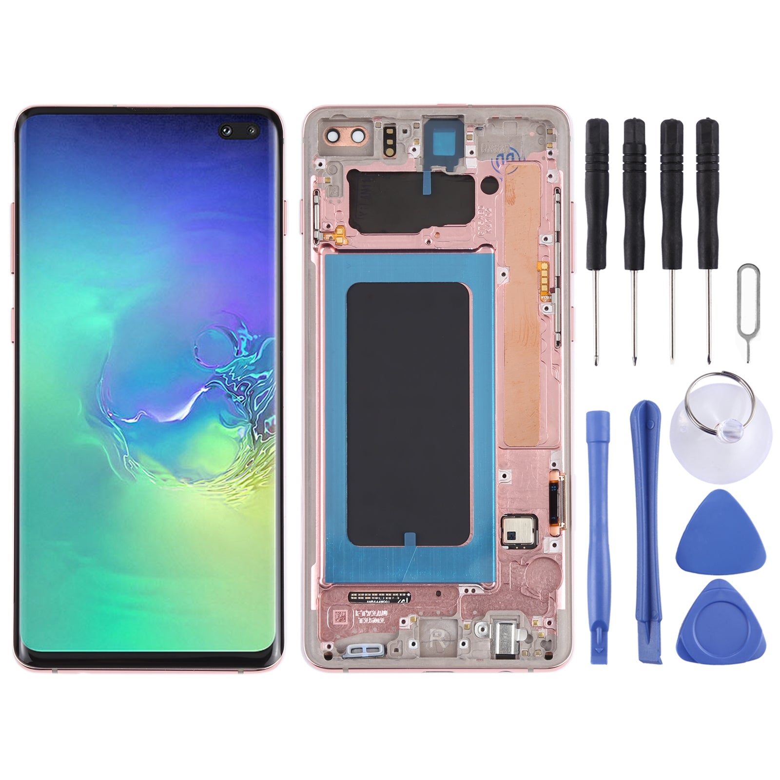 Ecran complet LCD + Tactile + Châssis Samsung Galaxy S10+ Rose