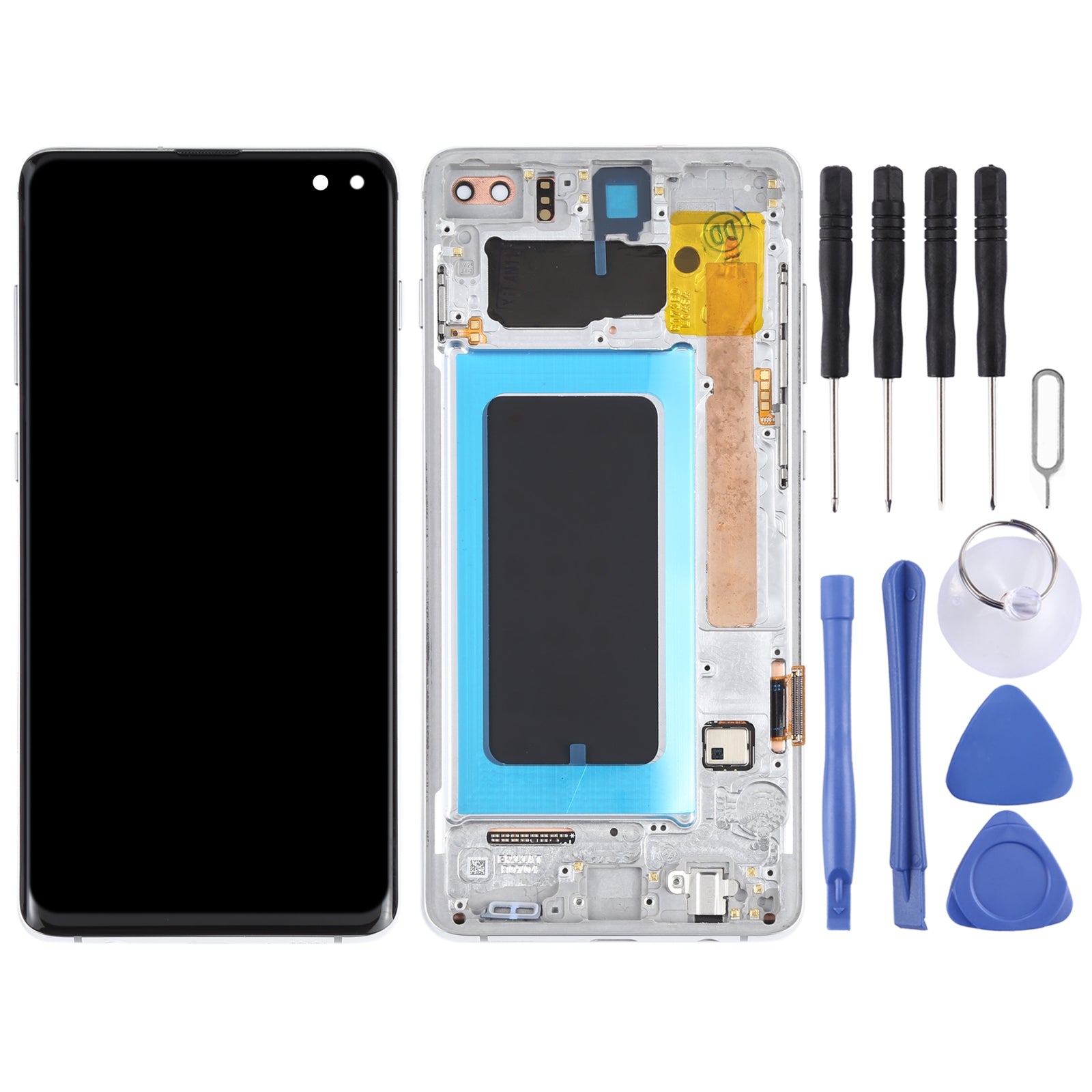 Pantalla Completa LCD + Tactil + Marco Samsung Galaxy S10 + Plata