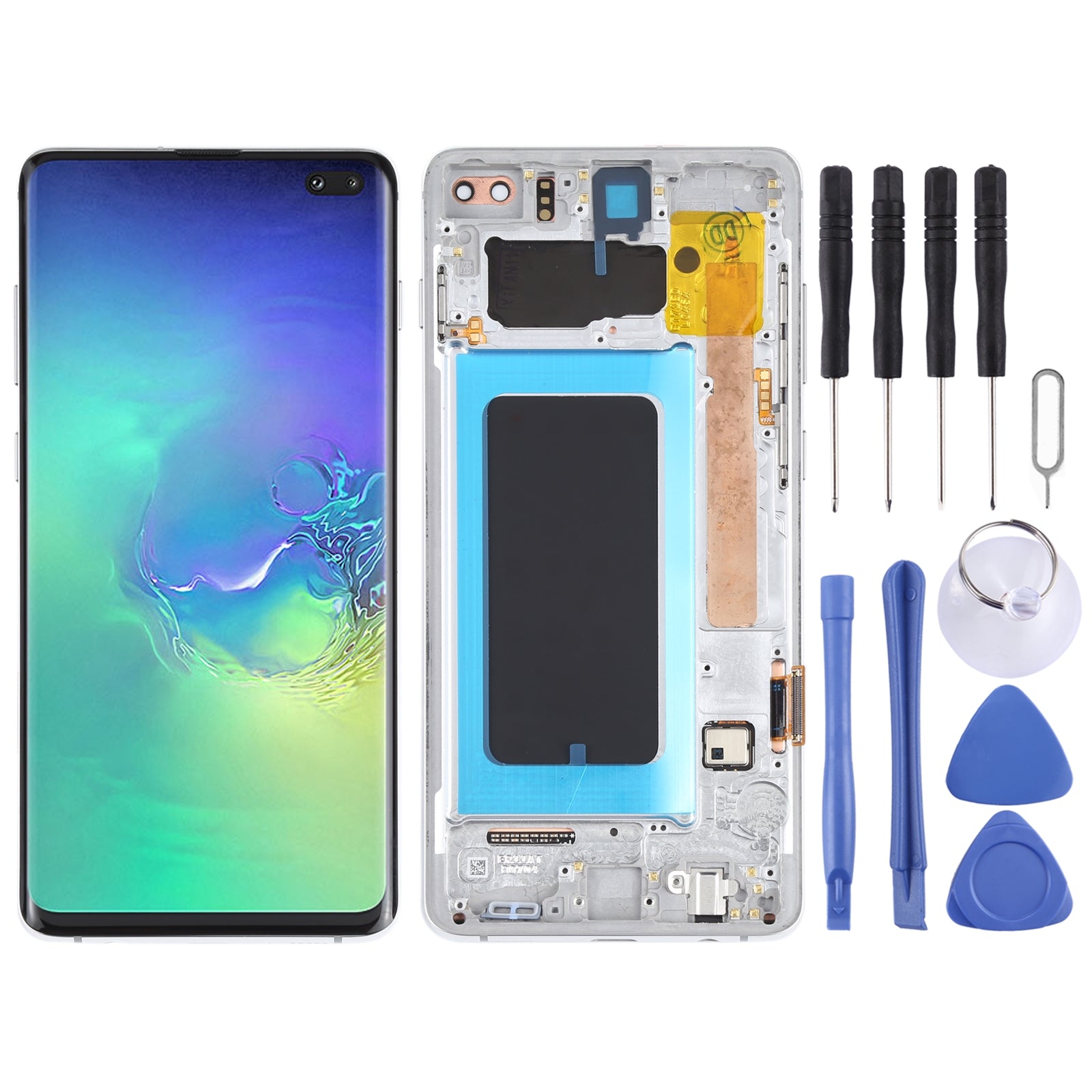 Pantalla Completa LCD + Tactil + Marco Samsung Galaxy S10 + Plata