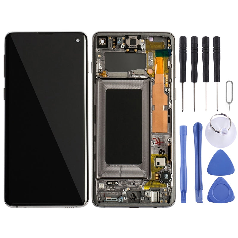 Ecran Complet LCD + Tactile + Châssis Samsung Galaxy S10 Noir