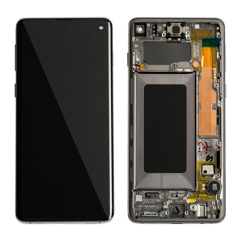 Ecran Complet LCD + Tactile + Châssis Samsung Galaxy S10 Noir