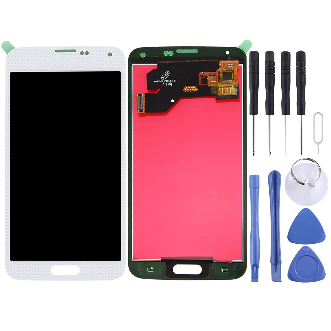 Ecran LCD + Numériseur Tactile (TFT) Samsung Galaxy S5 G900 Blanc