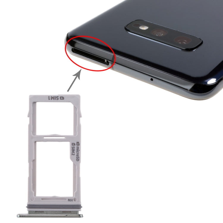 Bandeja de Tarjeta SIM / Bandeja de Tarjeta Micro SD para Samsung Galaxy S10 + / S10 / S10e (Verde)