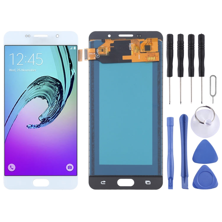 Pantalla LCD y Digitalizador (material TFT) para Samsung Galaxy A7 (2016) A710F A710F / DS A710FD A710M A710M / DS A710Y / DS A7100 (Blanco)