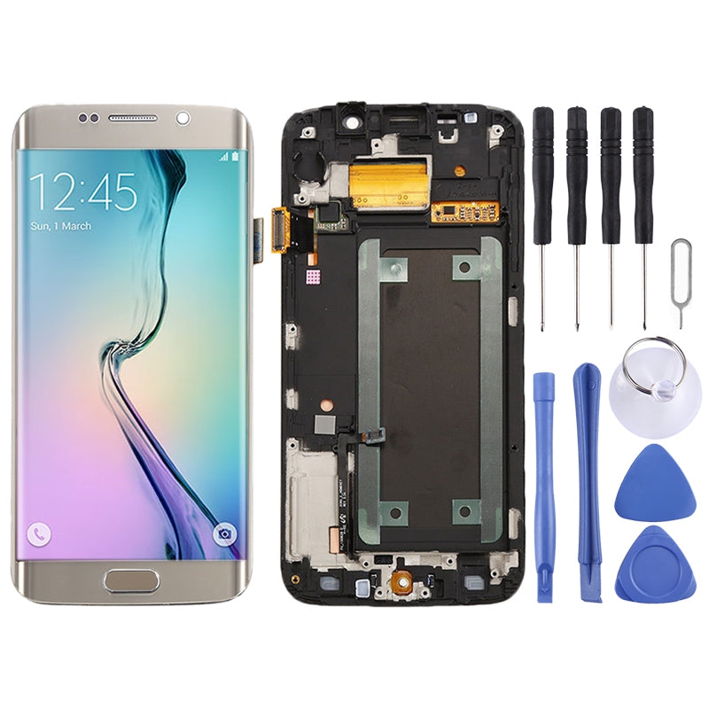 Ecran complet LCD + Tactile + Châssis Samsung Galaxy S6 Edge G925F Or