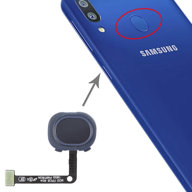 Fingerprint Sensor Flex Cable for Samsung Galaxy M20 (Black)