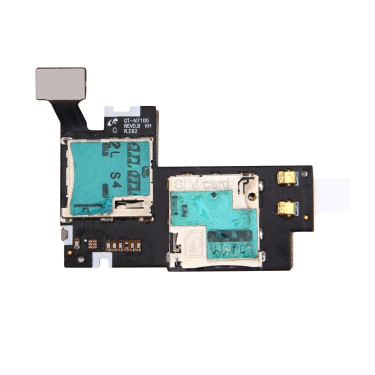 SIM and SD Card Reader Contact Flex Cable for Samsung Galaxy Note 2 / N7105