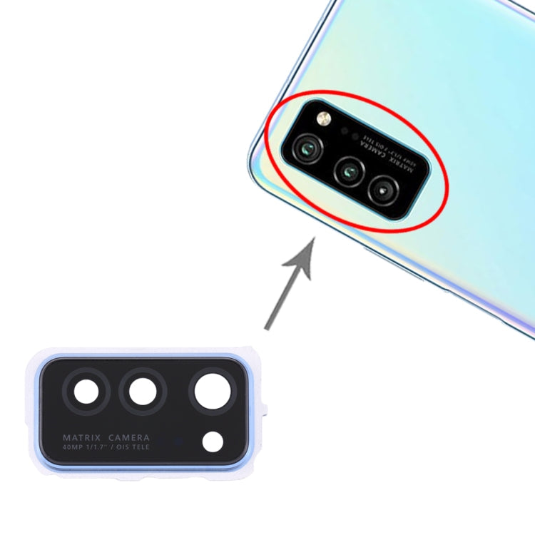 Cubierta de Lente de Cámara de 10 PCS Para Huawei Honor V30 (Azul)