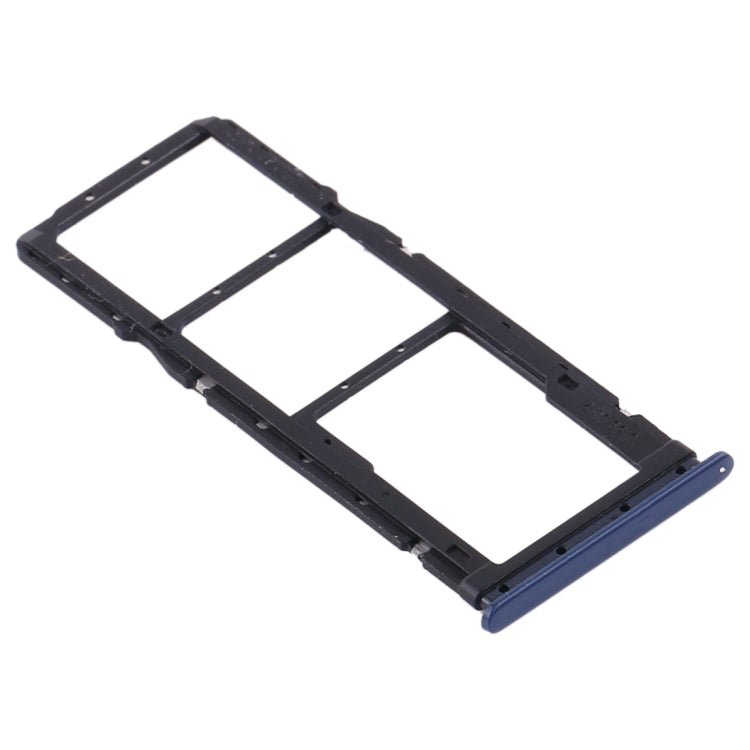 SIM Card Tray + SIM Card Tray + Micro SD Card Tray for Xiaomi Redmi 10X 4G / Redmi Note 9 (Blue)