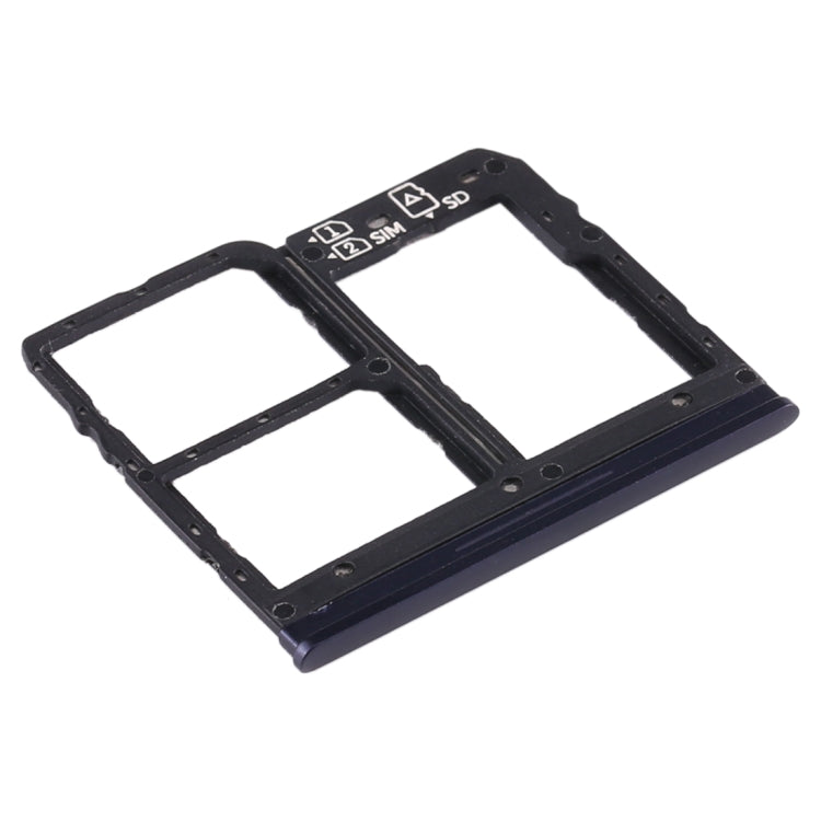 SIM Card Tray + SIM Card Tray + Micro SD Card Tray for Asus Zenfone Max Plus (M1) ZB570TL / X018D (Blue)