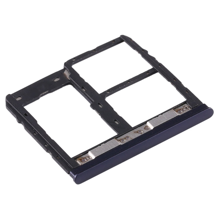 SIM Card Tray + SIM Card Tray + Micro SD Card Tray for Asus Zenfone Max Plus (M1) ZB570TL / X018D (Blue)