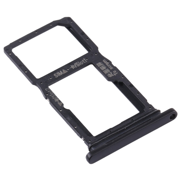 SIM Card Tray + SIM Card Tray / Micro SD Card Tray for Huawei Y9S (Black)