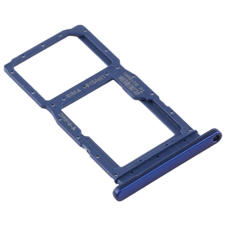 SIM Card Tray + SIM Card Tray / Micro SD Card Tray for Huawei Y9S (Blue)