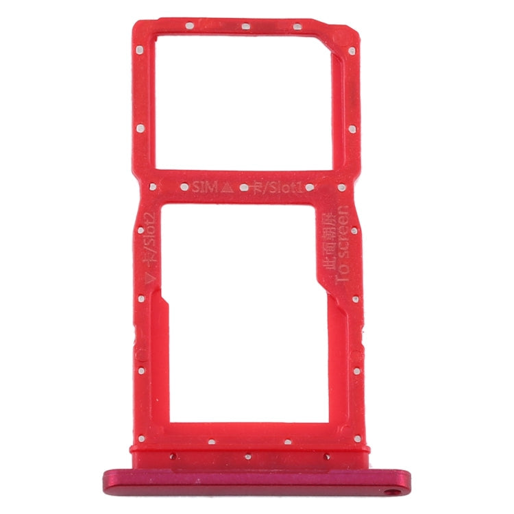 SIM Card Tray + SIM Card Tray / Micro SD Card Tray for Huawei Y9S (Red)