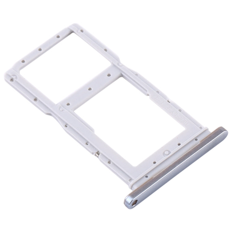 SIM Card Tray + SIM Card Tray / Micro SD Card Tray for Huawei Y9S (Silver)