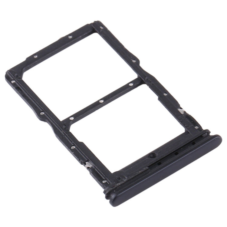 SIM Card Tray + NM Card Tray for Huawei P40 Lite 5G (Black)