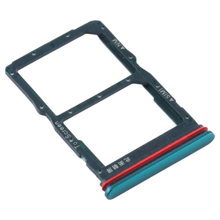 SIM Card Tray + NM Card Tray for Huawei P40 Lite 5G (Green)