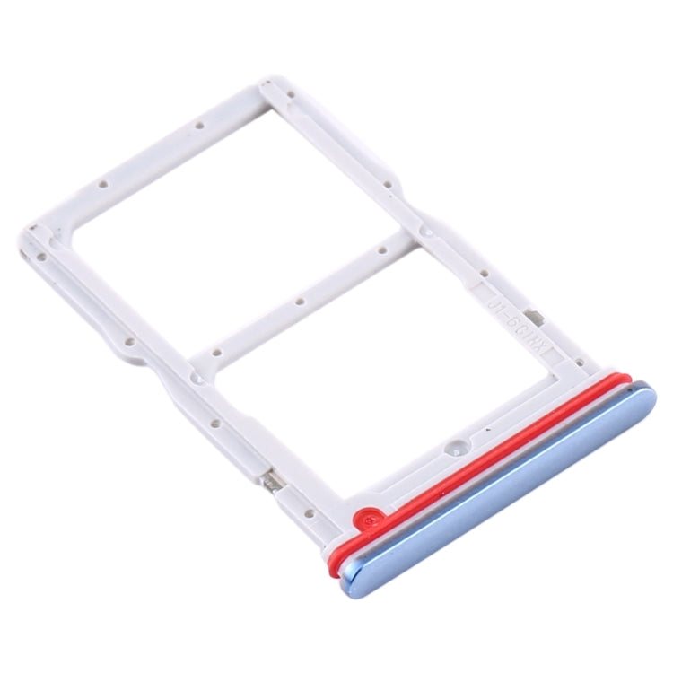 SIM Card Tray + NM Card Tray for Huawei P40 Lite 5G (Light Blue)