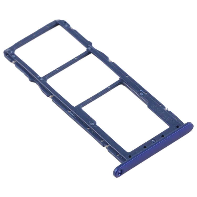 SIM Card Tray + SIM Card Tray + Micro SD Card Tray for Huawei Y6S (2019) (Blue)