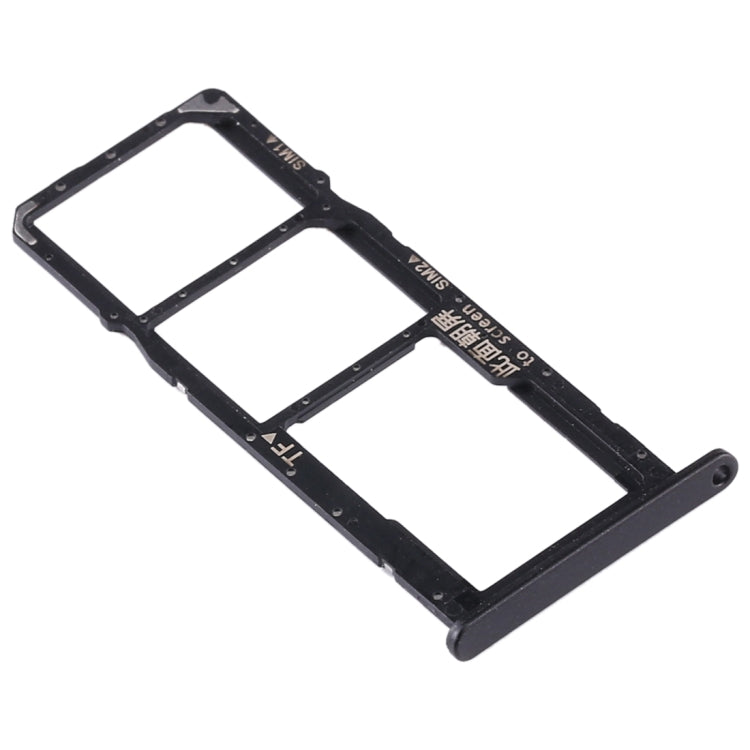 SIM Card Tray + SIM Card Tray + Micro SD Card Tray for Huawei Y6S (2020) (Black)