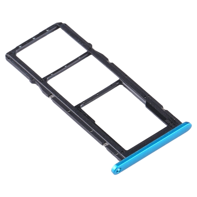 SIM Card Tray + SIM Card Tray + Micro SD Card Tray for Huawei Y6S (2020) (Blue)