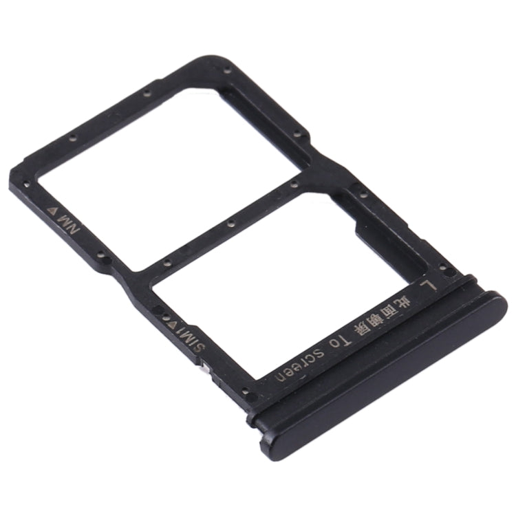 SIM Card Tray + NM Card Tray For Huawei P Smart 2020 (Black)