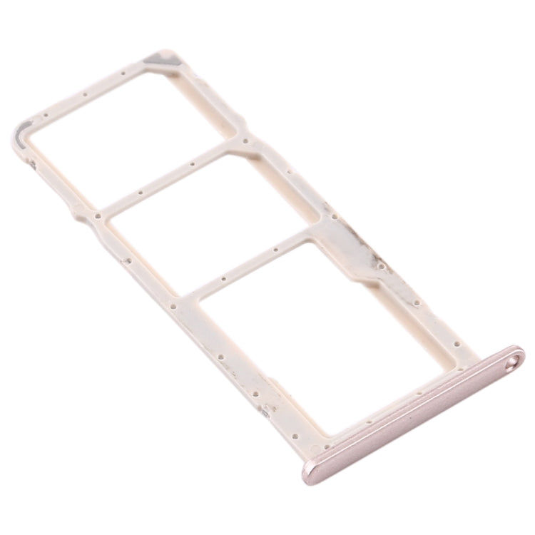 SIM Card Tray + SIM Card Tray + Micro SD Card Tray for Huawei Y6 (2019) (Gold)