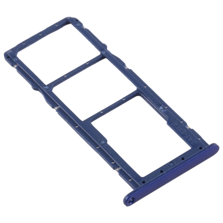 SIM Card Tray + SIM Card Tray + Micro SD Card Tray for Huawei Y6 (2019) (Blue)