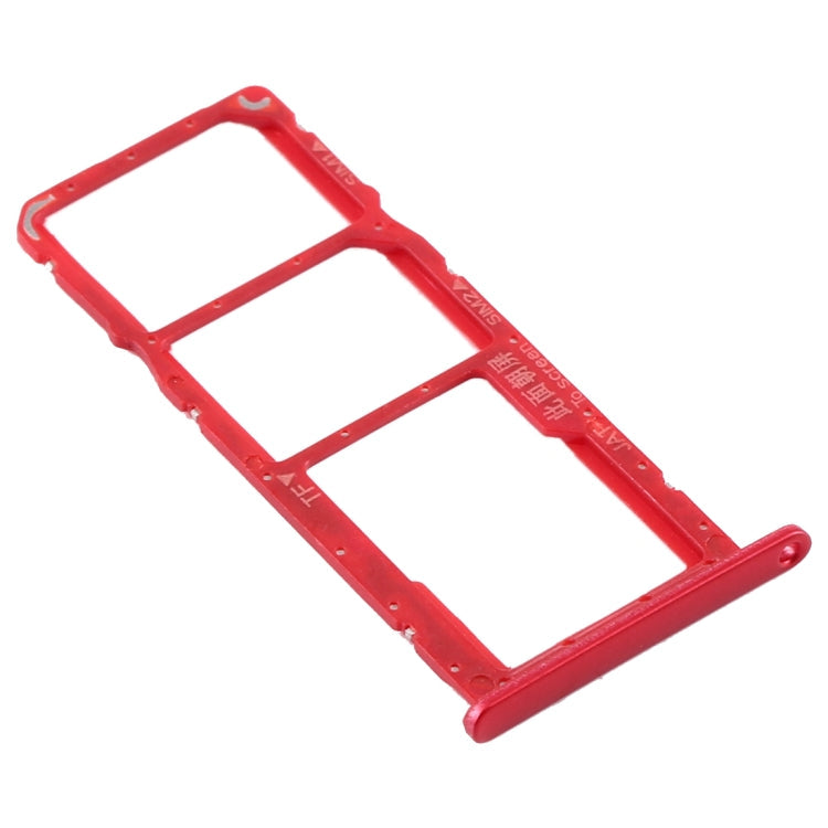 SIM Card Tray + SIM Card Tray + Micro SD Card Tray for Huawei Y6 (2019) (Red)