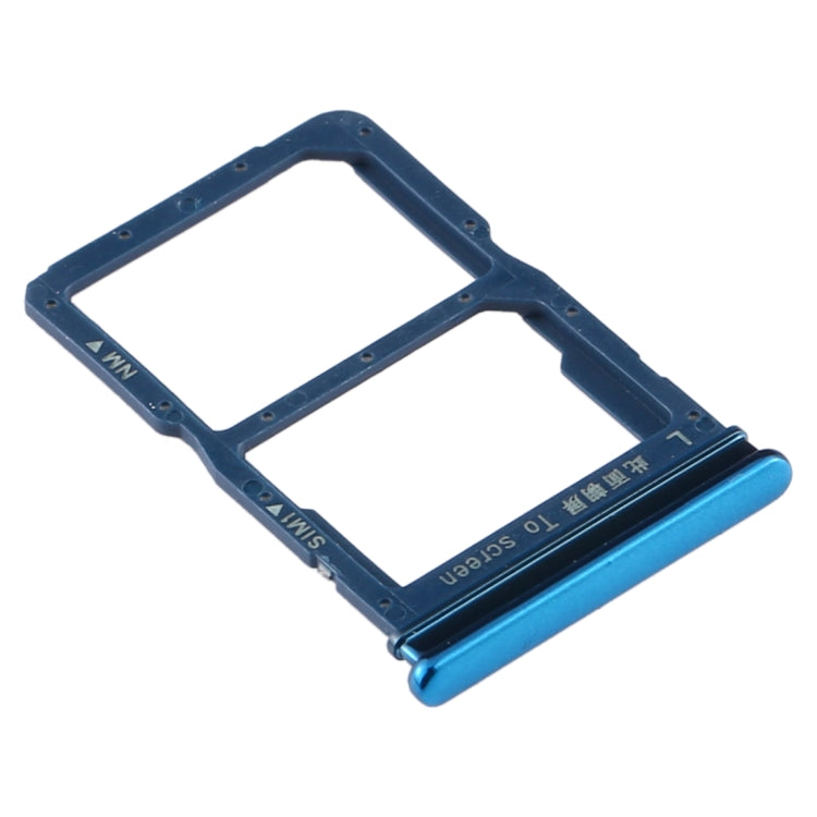 Plateau de carte SIM + plateau de carte NM pour Huawei Y8p (bleu)