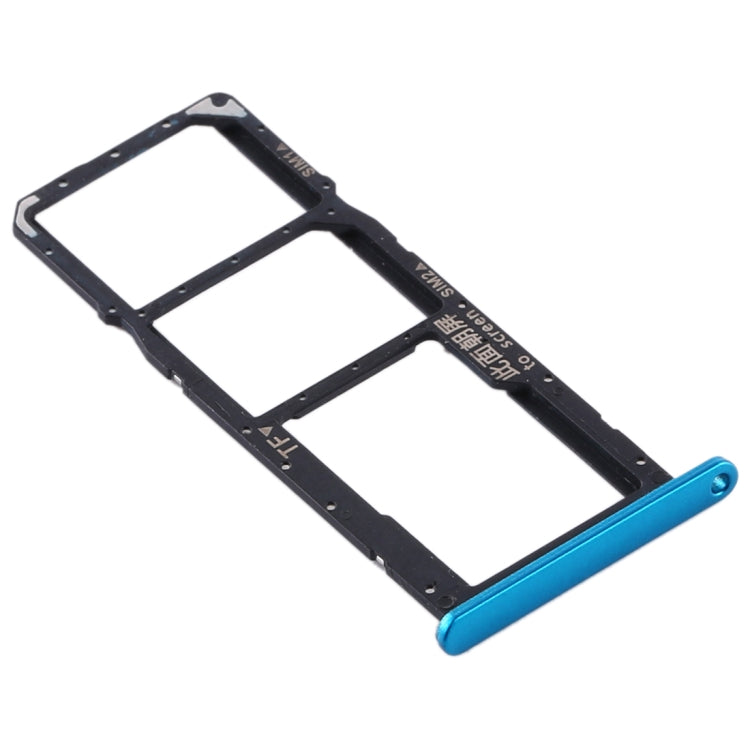 Bandeja de Tarjeta SIM + Bandeja de Tarjeta SIM + Bandeja de Tarjeta Micro SD Para Huawei Y6p (Azul)