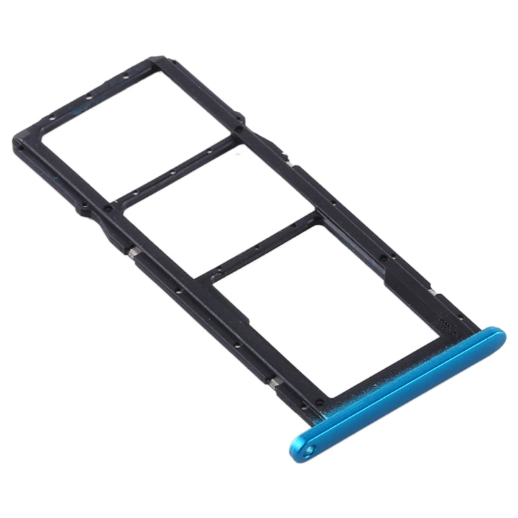 SIM Card Tray + SIM Card Tray + Micro SD Card Tray for Huawei Y6p (Blue)