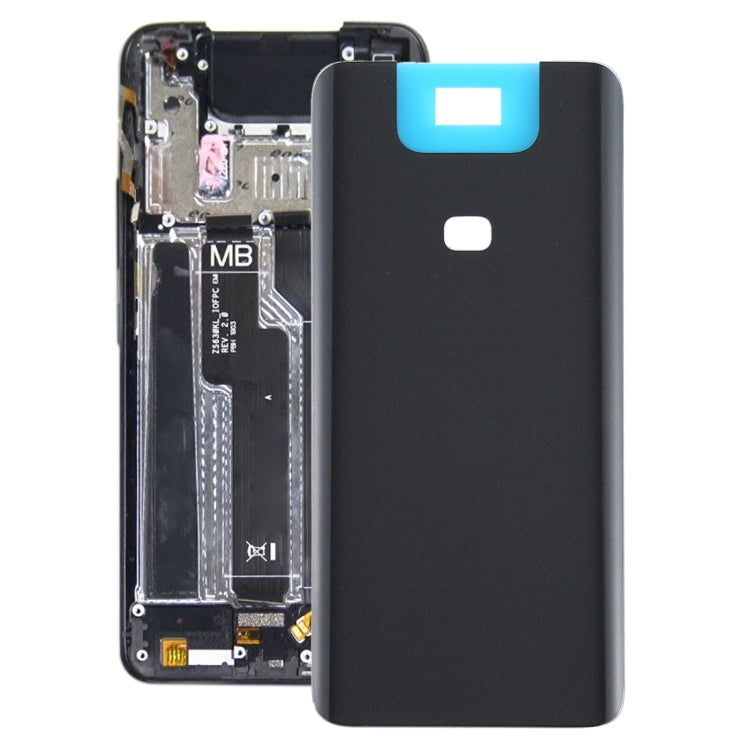 Cache batterie arrière en verre pour Asus Zenfone 6 ZS630KL (Noir mat)